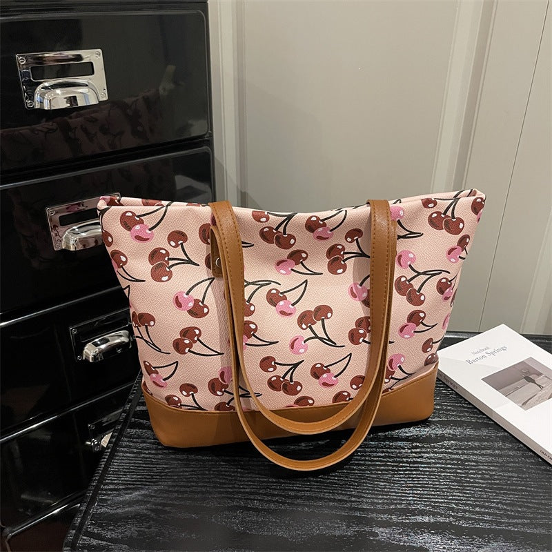 Playful Printed Canvas Tote Bag Bowlift