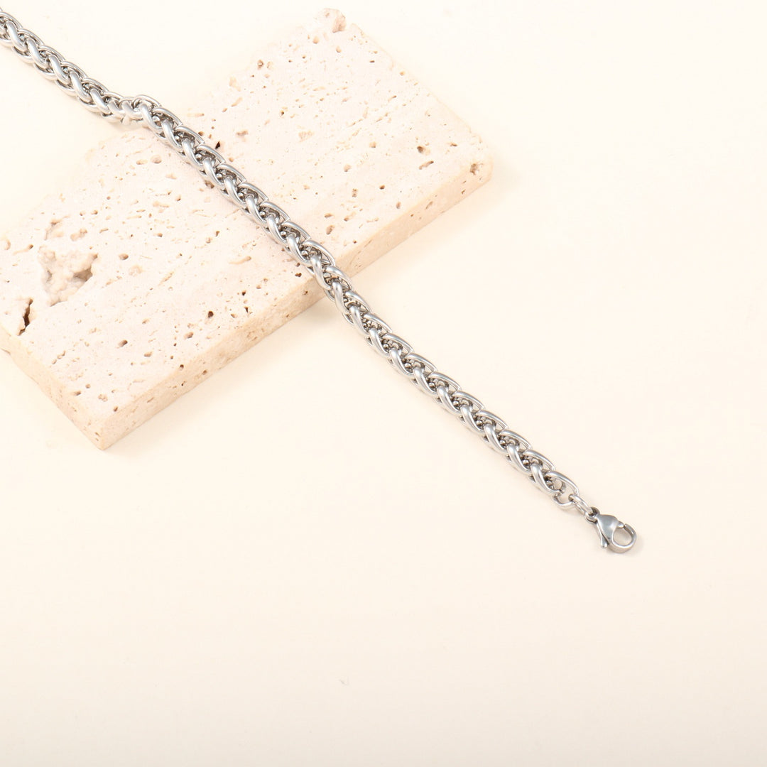 Handmade Textured Chain Bracelet Bowlift