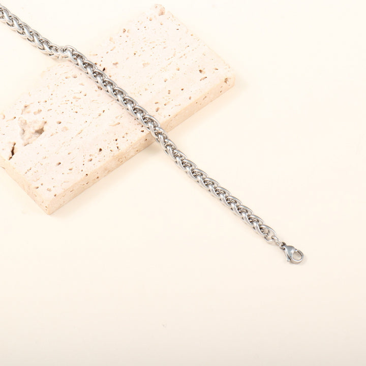Handmade Textured Chain Bracelet Bowlift