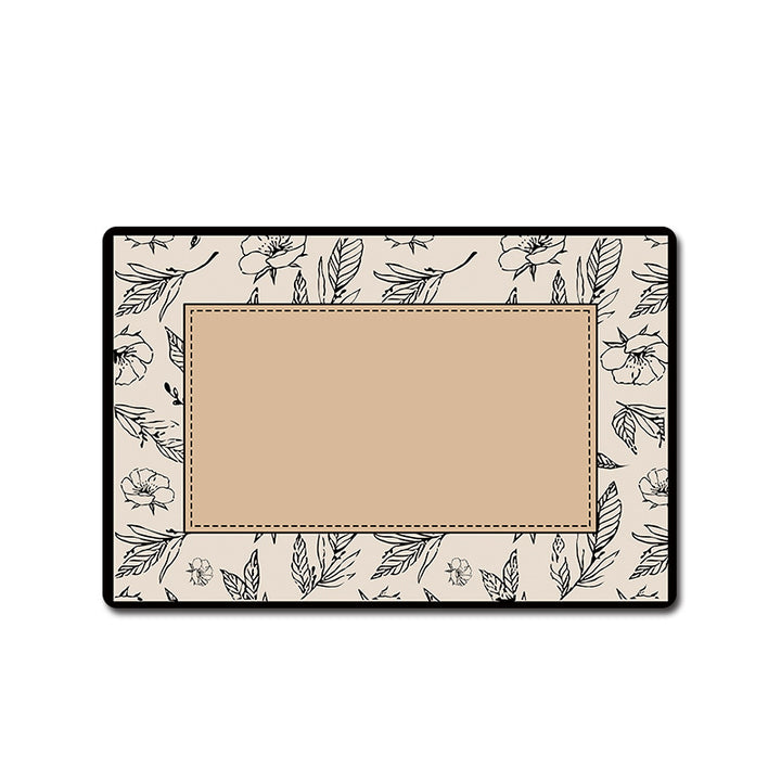 Floral Patterned Bathroom Mat Bowlift