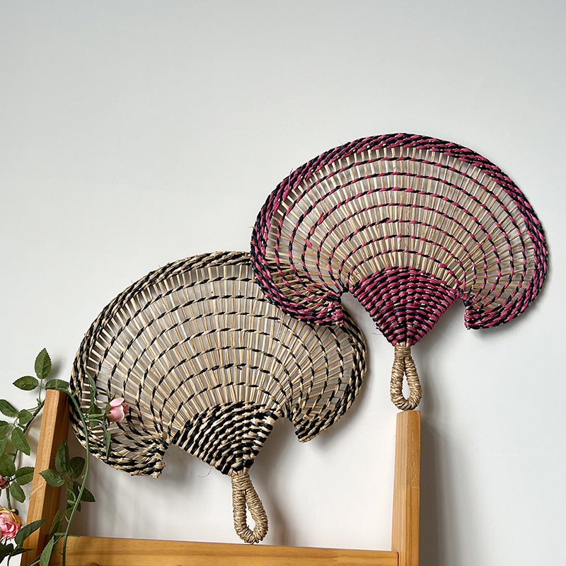 Women handmade fan made of natural materials Bowlift