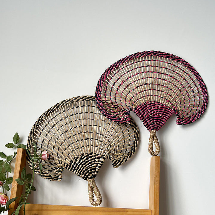 Women handmade fan made of natural materials Bowlift