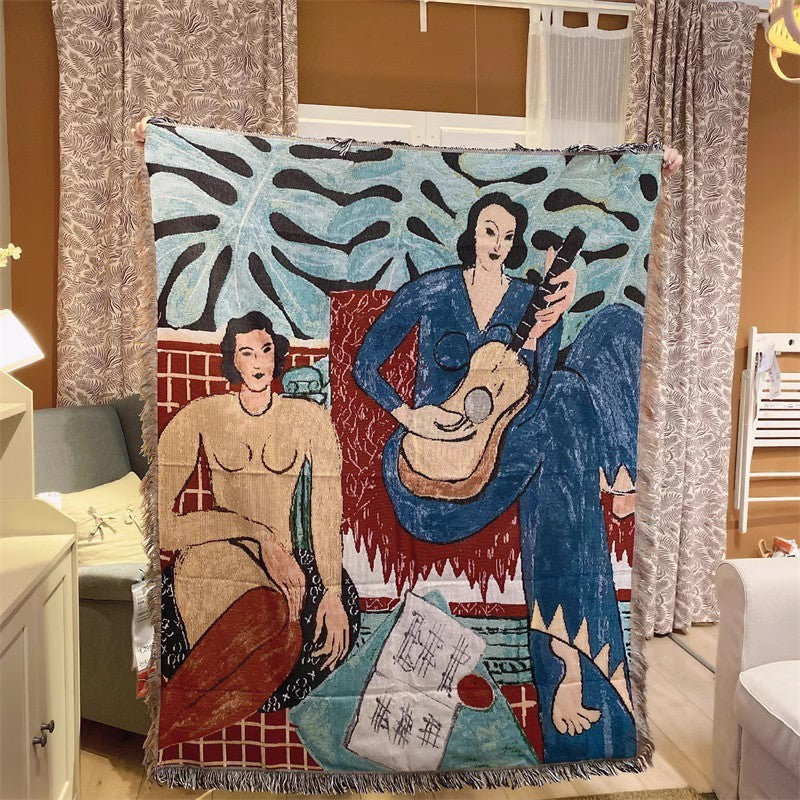 Artistic Patterned Throw Blanket