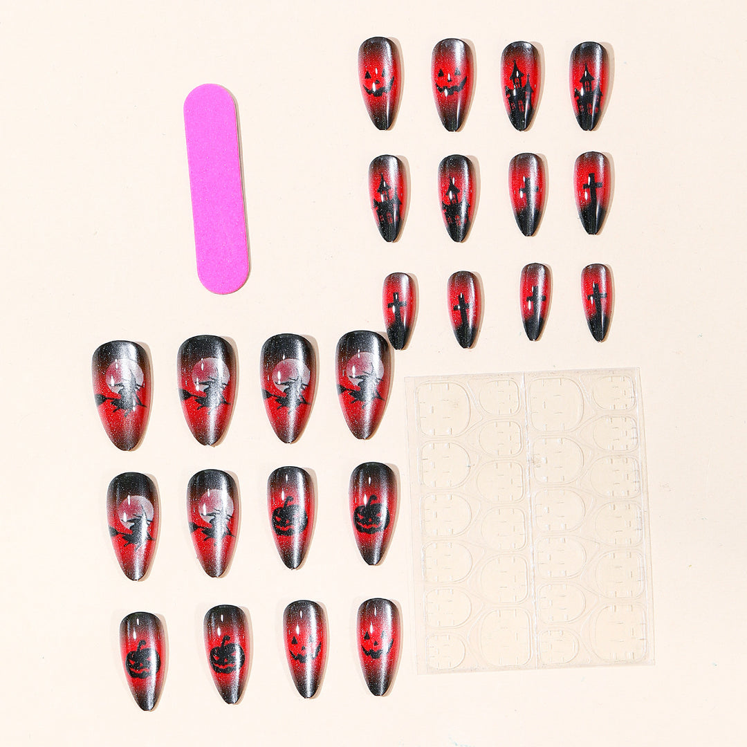 Halloween-Themed Gothic Nail Art Bowlift
