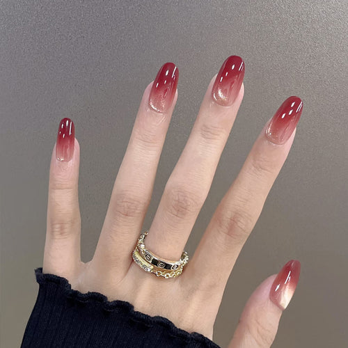 Ombre Acrylic Press-On Nails Bowlift