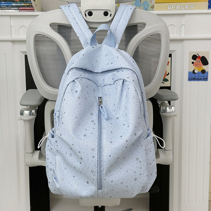 Star-Patterned Lightweight Backpack Bowlift
