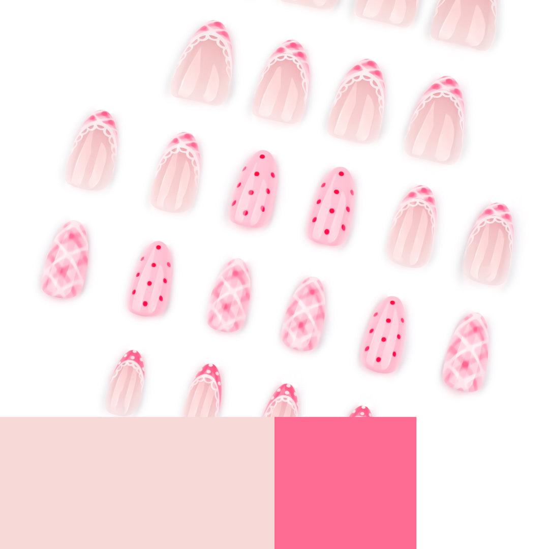 Artistic nail extensions with elegant patterns Bowlift