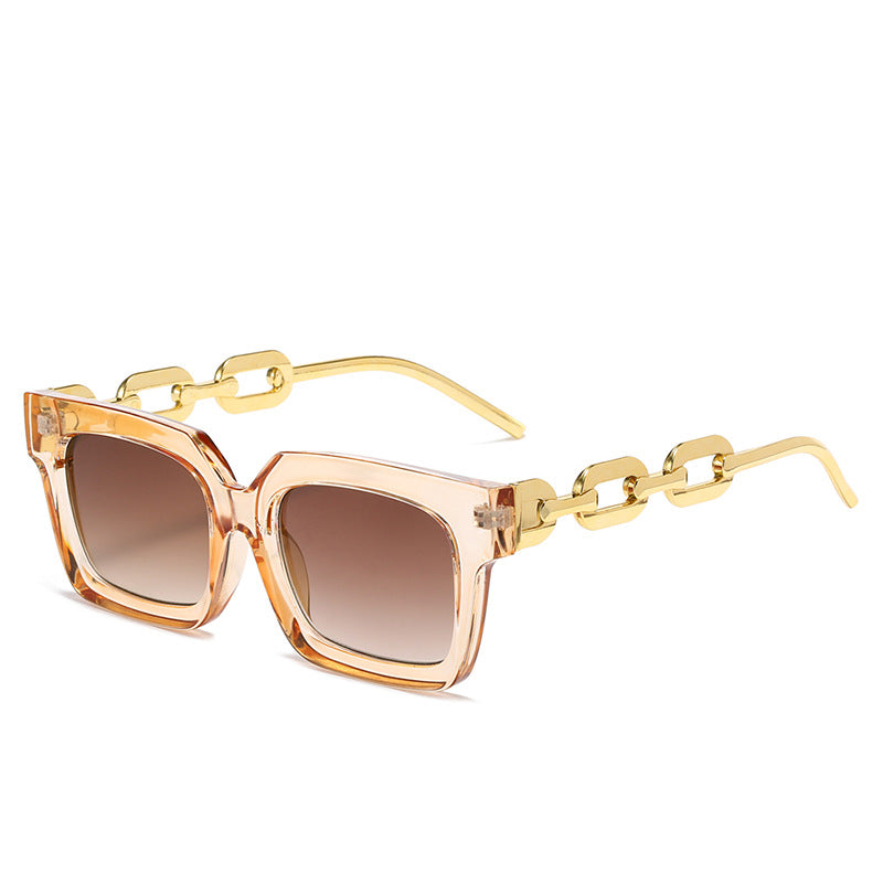 Women's fashionable sunglasses with unique chain element Bowlift