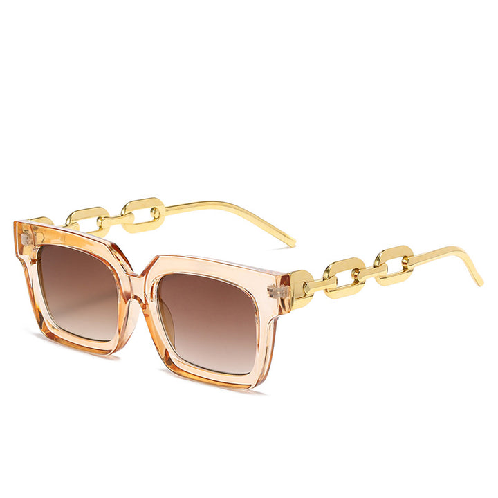 Women's fashionable sunglasses with unique chain element Bowlift