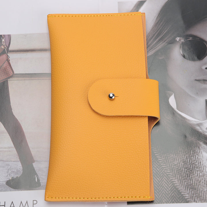 Stylish Textured Leather Wallet Bowlift