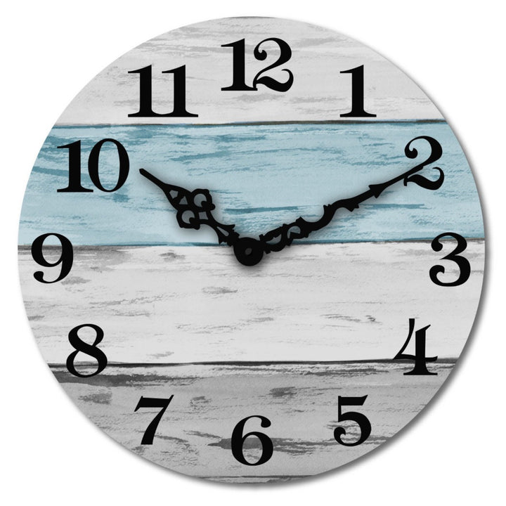 Wall clock in rustic wood design Bowlift