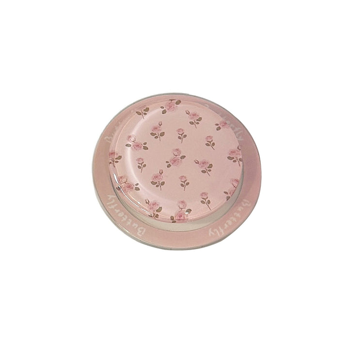 Decorative ceramic coaster with floral design Bowlift
