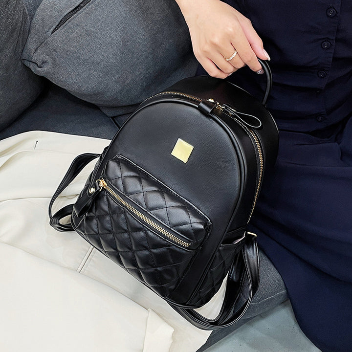 Quilted Leather Mini Backpack Bowlift