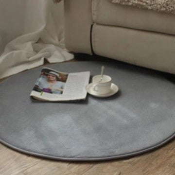 Plush Circular Area Rug