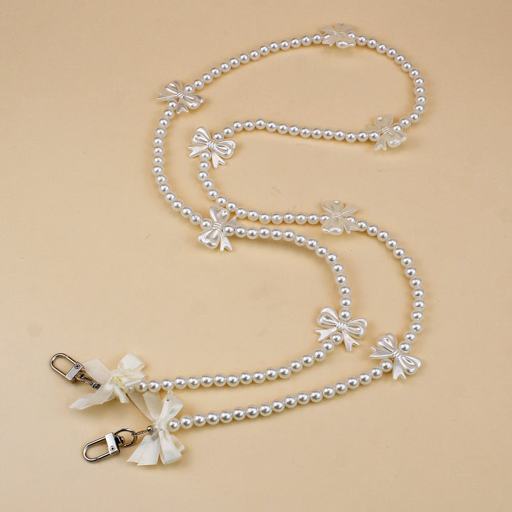 Stylish Pearl and Chain Necklace Bowlift