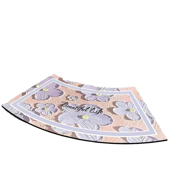 Artistic Curved Bath Mat Bowlift