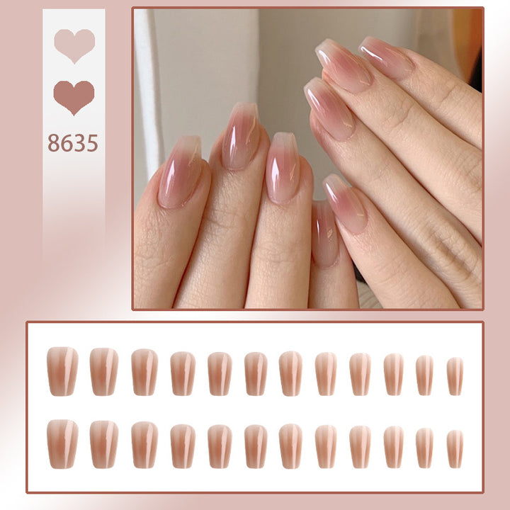 Artificial nails with natural finish Bowlift
