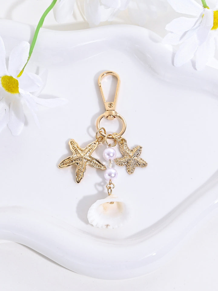 Keychain with Maritime Star Motif Bowlift