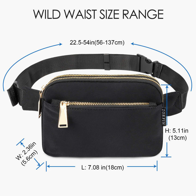 Hip bag with multifunctional compartment system Bowlift