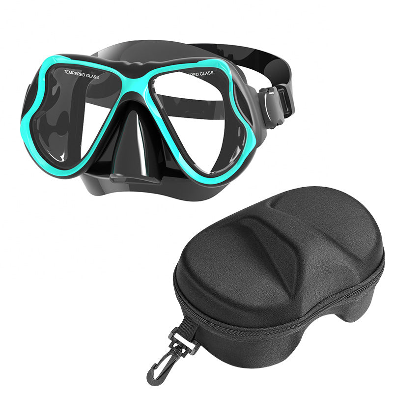 Diving mask with wide field of vision and comfortable wearing comfort Bowlift
