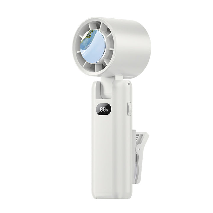 Unisex Portable Clip Fan with LED Display Bowlift