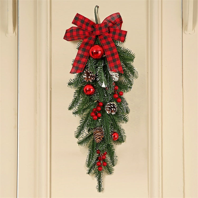 BowLift | Christmas 3 PC Set - Garland, Wreath, Swag Wall Hanging Christmas Decoration Set