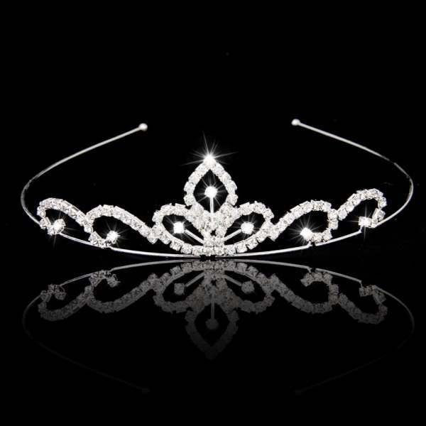Ladies Crystal Embellished Tiara Bowlift