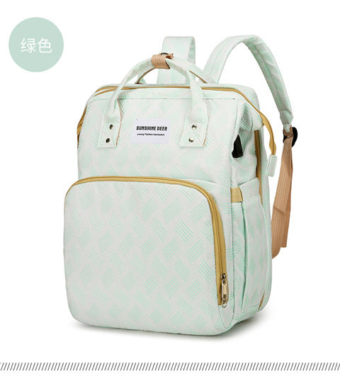 Functional Quilt-Patterned Backpack Bowlift