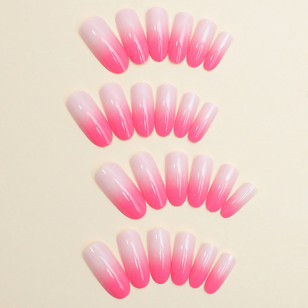 Elegant Ombre Press-On Nails Bowlift