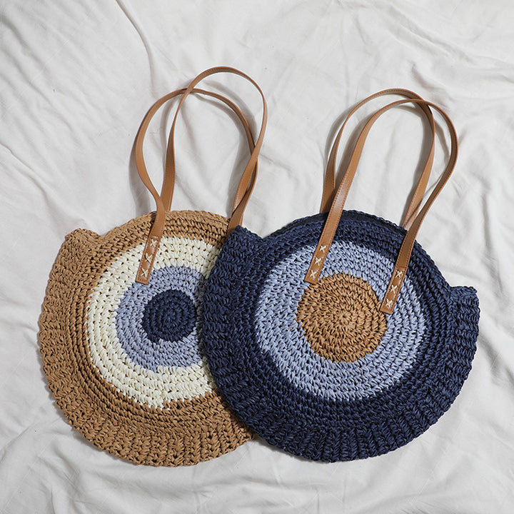 Round Basket Bag with Modern Design Bowlift