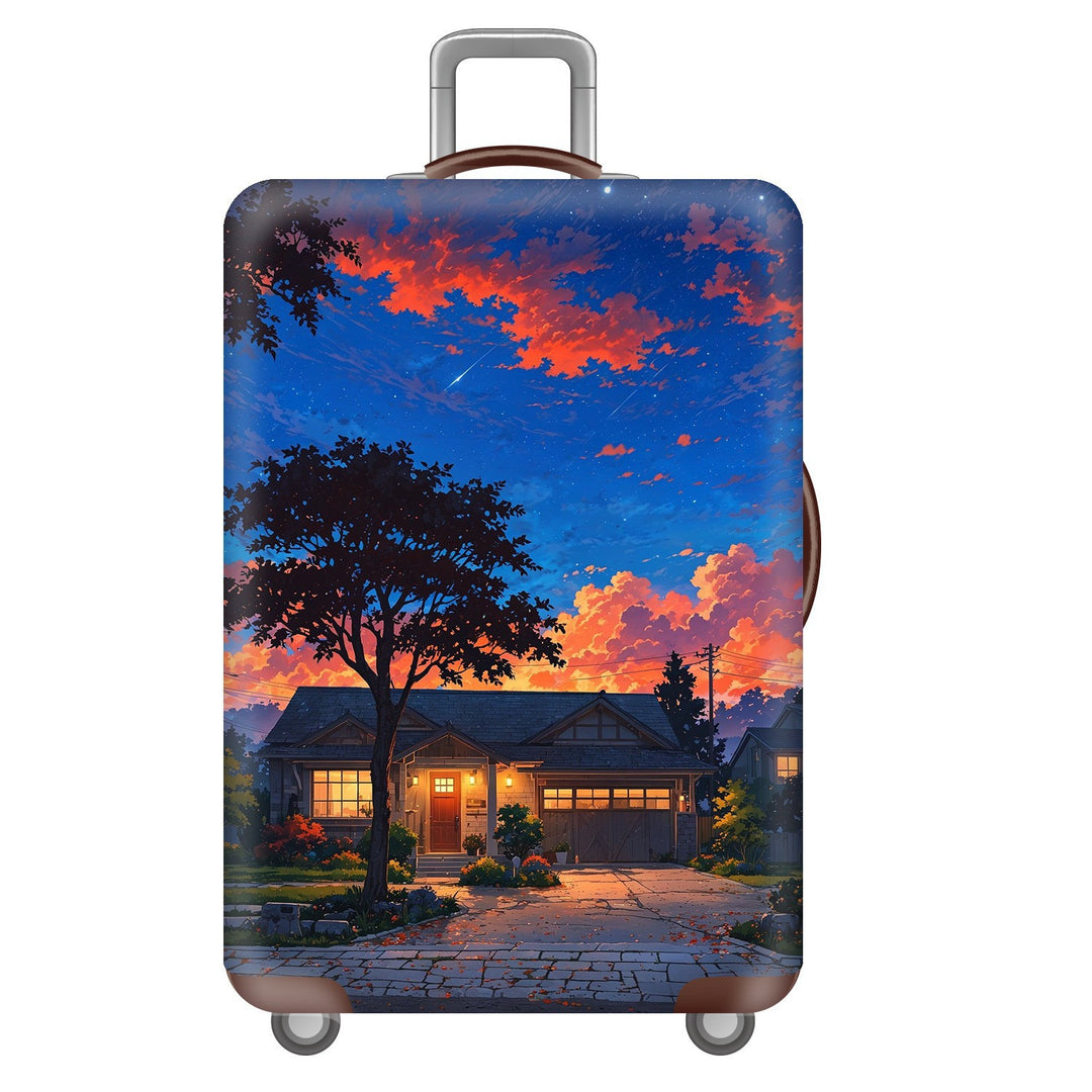 Unisex Hard Shell Suitcase with Inspiring Cityscape Bowlift