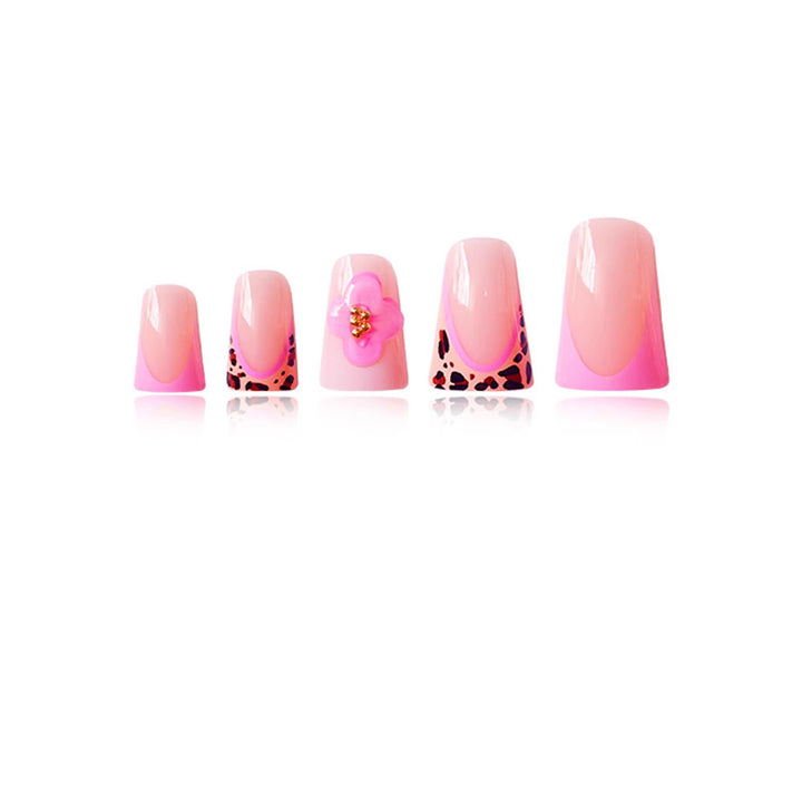 Floral Design Press-On Nail Set Bowlift
