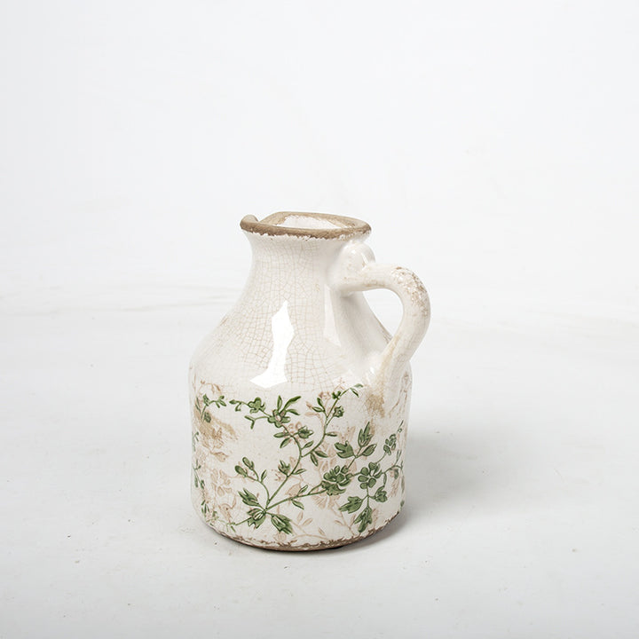 Floral Ceramic Jug Bowlift