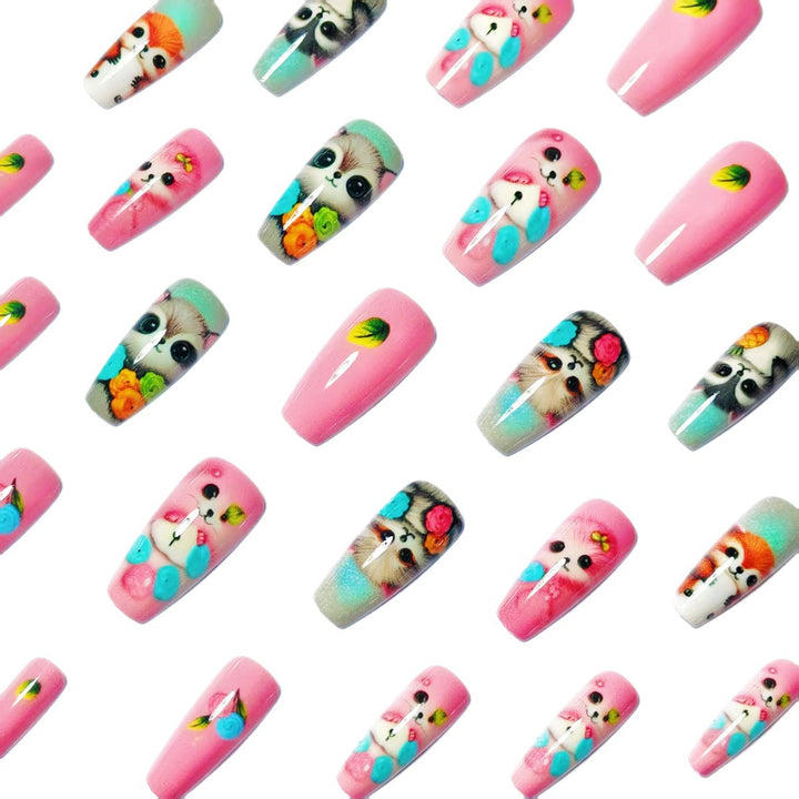 Playful 3D Animal Nail Art Bowlift