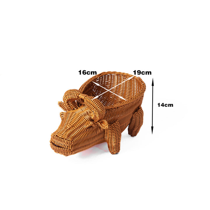 Decorative Wicker Duck Bowlift