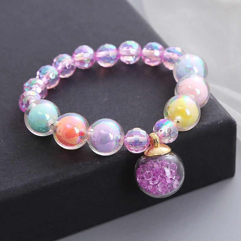 Bracelet Made of Colorful Glass Beads Bowlift