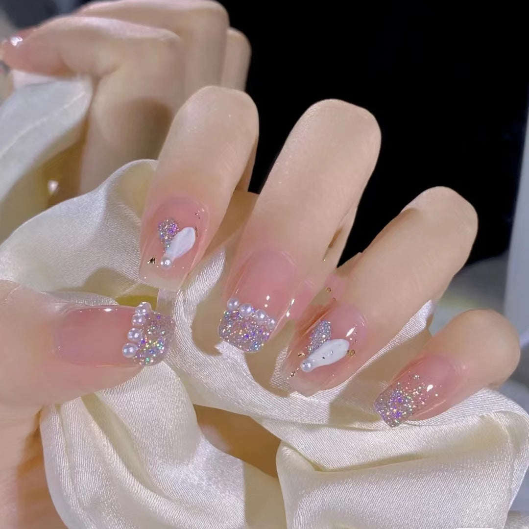 Festive Holiday Themed Press-On Nail Art Bowlift