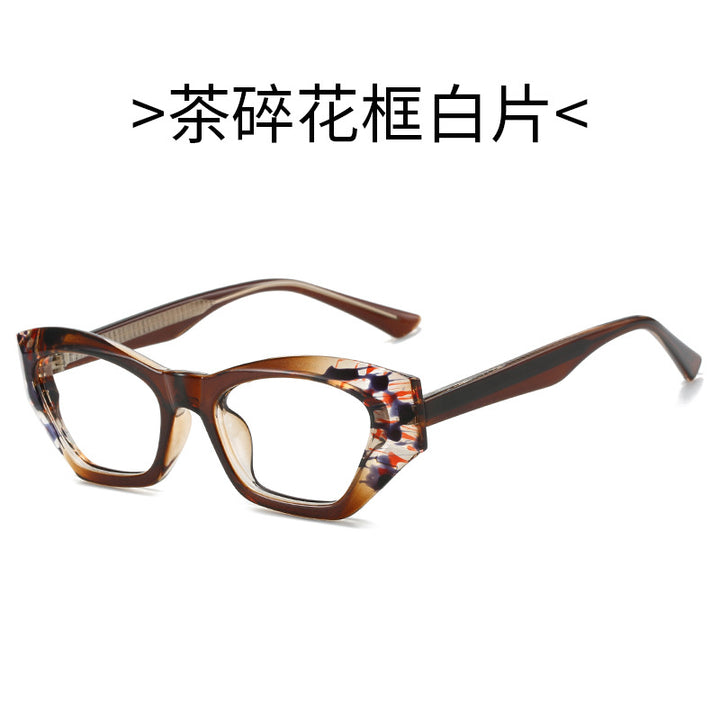 Ladies Cat-Eye Sunglasses with Modern Transparent Accents Bowlift