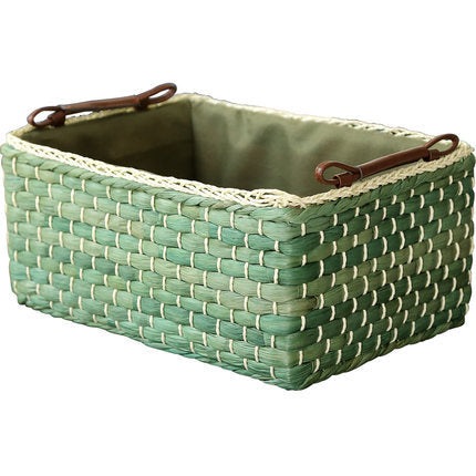 Handcrafted organizer basket with two handles Bowlift