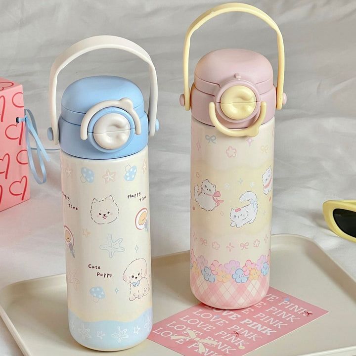 Ladies Insulated Motivational Water Bottle Bowlift