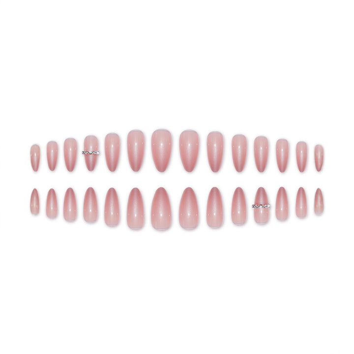 Elegant Stiletto Press-On Nail Set Bowlift