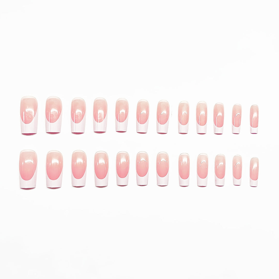 Artistic Dual Design Press-On Nail Set Bowlift