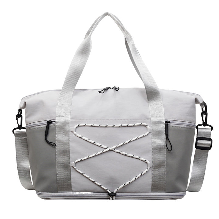 Sporty Shoulder Bag With Practical Organizer Bowlift