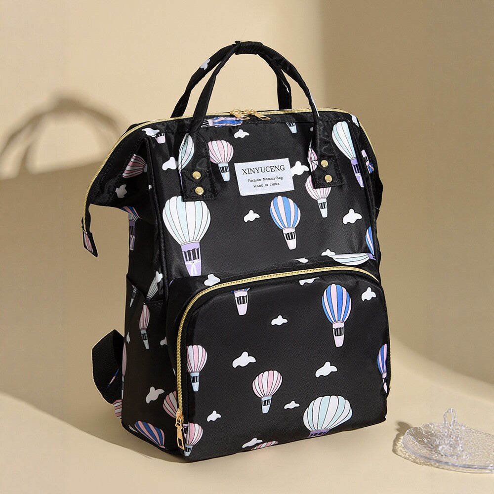 Trendy Animal Print Diaper Backpack Bowlift