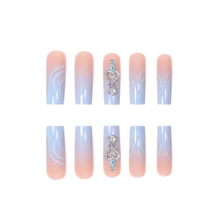 Elegantly Designed Graphic Abstract Nail Art Extensions Bowlift