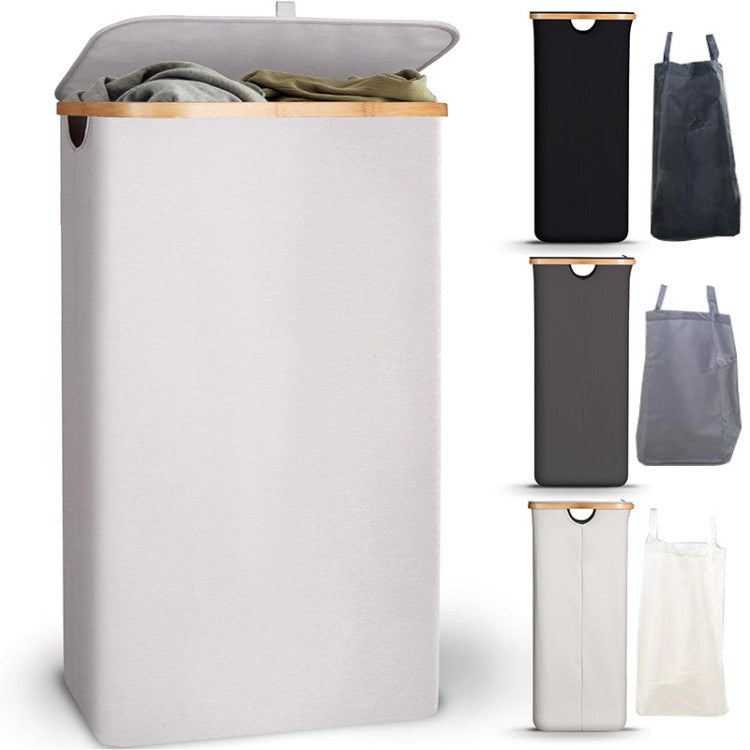 High-quality laundry container with modern lid and removable inner bag Bowlift
