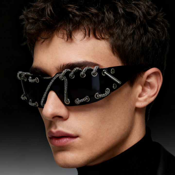 Women's sunglasses with unique lacing design Bowlift