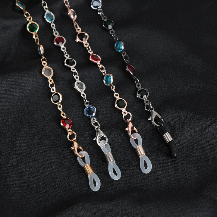 Decorative Gemstone Eyewear Chain Bowlift