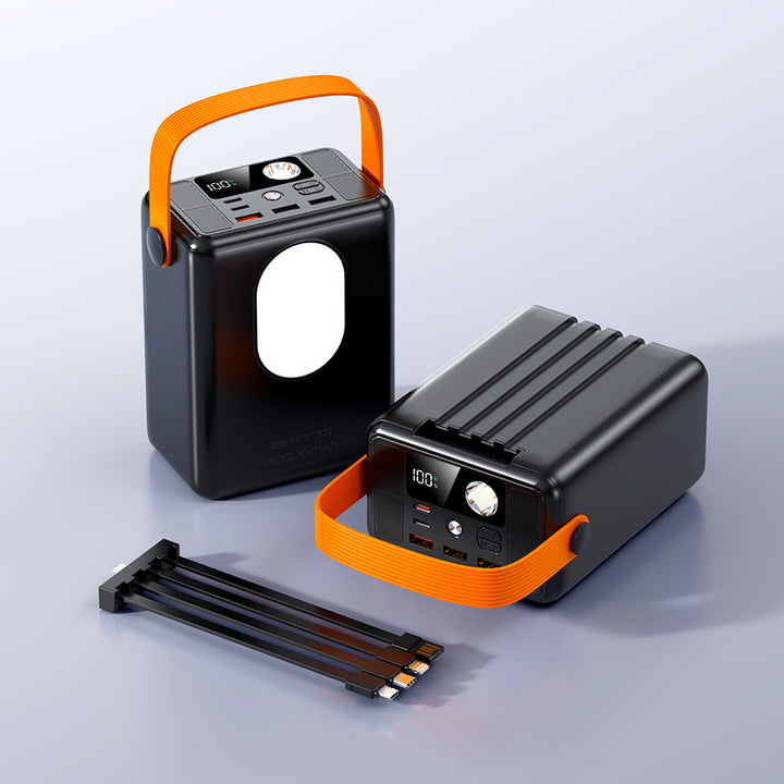 Portable power bank with integrated LED light and multifunctional design Bowlift