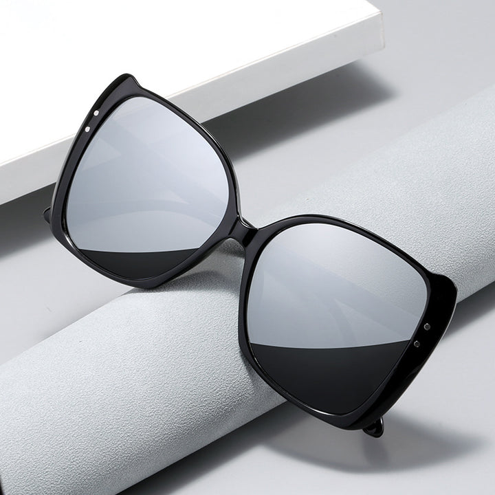Women oversized sunglasses with brown gradient Bowlift